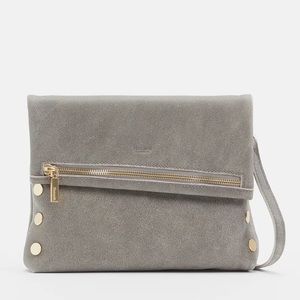 HAMMITT VIP MED LEATHER CROSSBODY CLUTCH